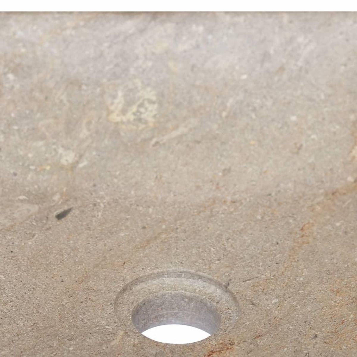 VIDAXL Lavabo Gris 40x40x10 cm Marbre