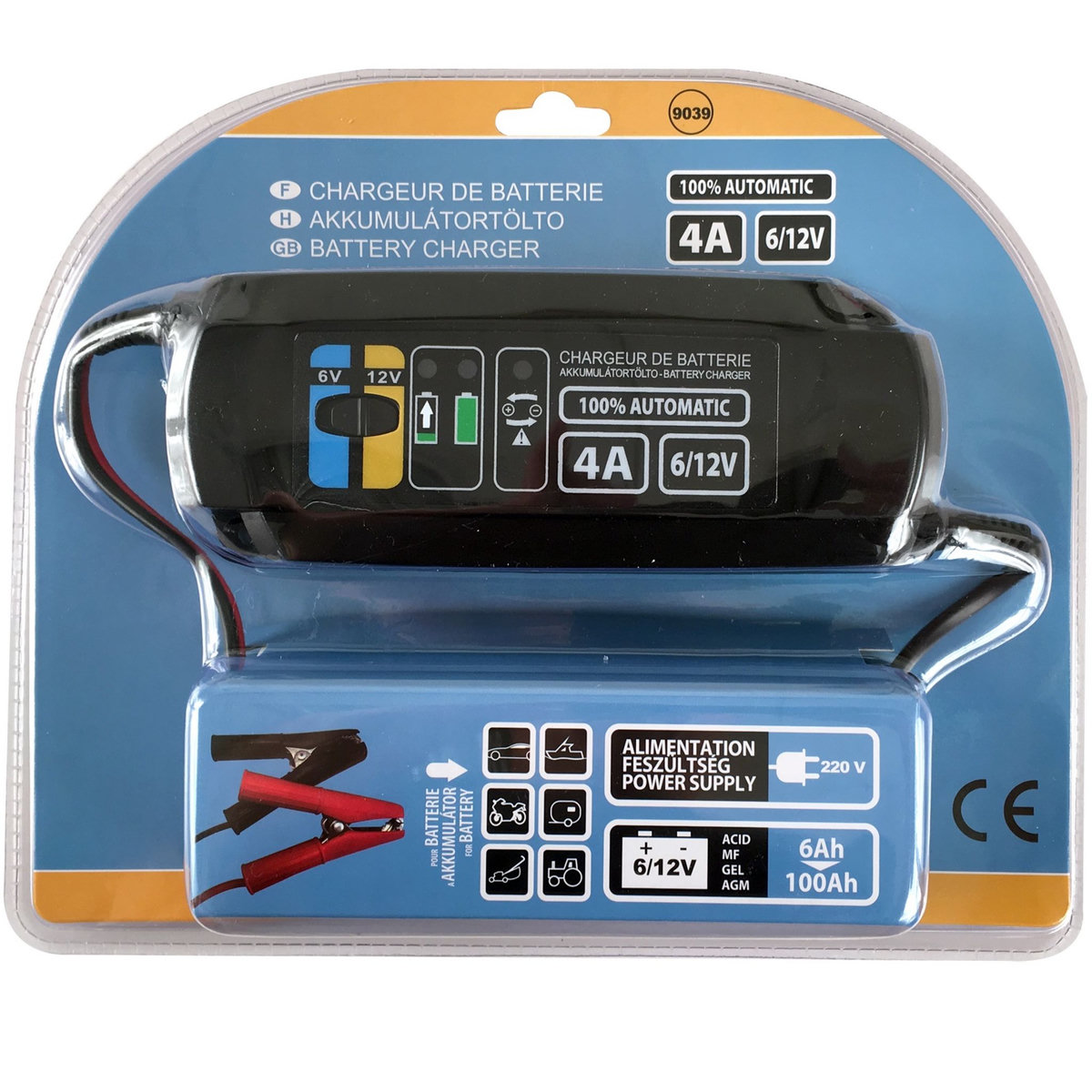 Chargeur de batterie - 6/12V