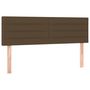 Voir la diapositive 4 : VIDAXL Tete de lit a LED Marron Fonce 144x5x78/88 cm Tissu