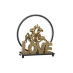 MARKET24 Décoration lumineuse DKD Home Decor Love Lapin Résine (30 x 11 x 31,5 cm)