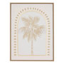 Voir la diapositive 1 : ATMOSPHERA Toile Déco 3D Palmier  Meryl  45x60cm Blanc