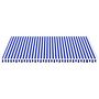 Voir la diapositive 3 : VIDAXL Tissu de remplacement pour auvent Bleu et blanc 5x3,5 m
