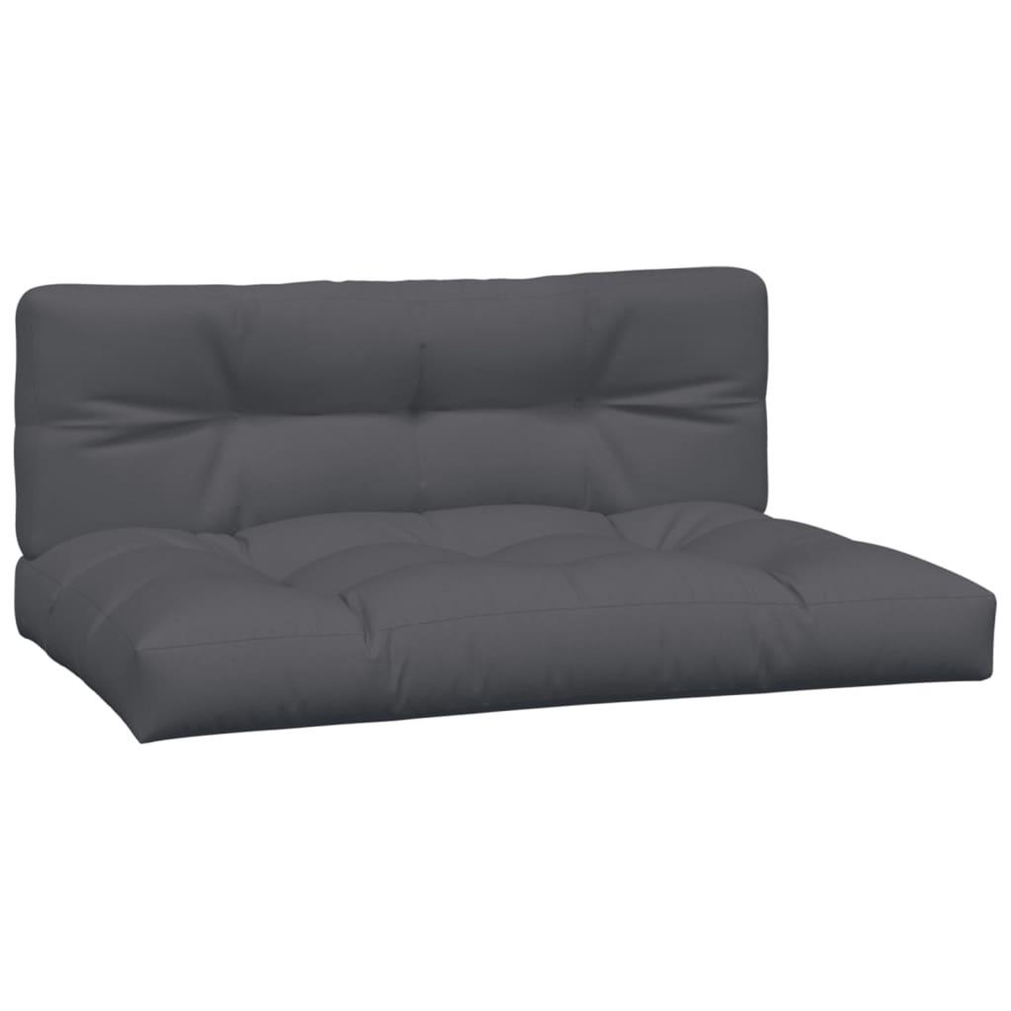 Voir la diapositive 4 : VIDAXL Canapes centraux palette de jardin et coussins 2pcs bois acacia