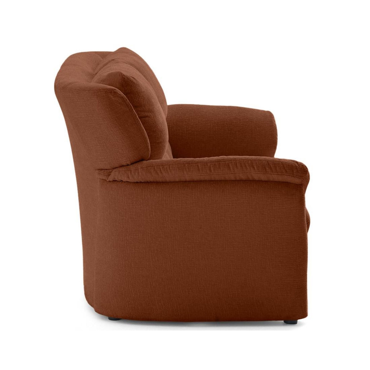 LISA DESIGN Bastille - canapé droit 2 places en tissu velours relief