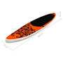 Voir la diapositive 6 : VIDAXL Ensemble de planche SUP gonflable 366x76x15 cm Orange