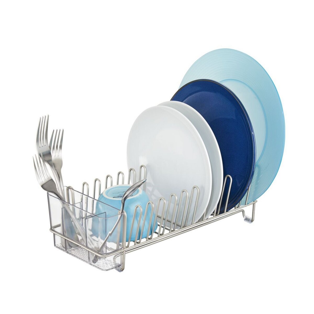 INTERDESIGN Égouttoir à vaisselle compact plastique classico