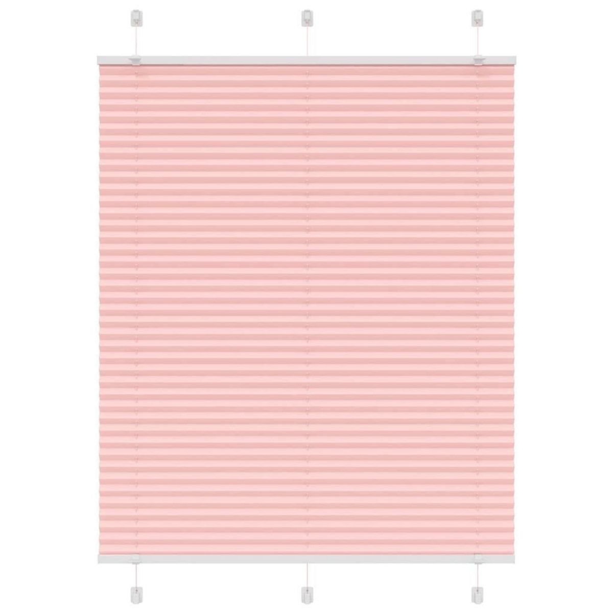 VIDAXL Store plisse rose 110x150 cm largeur du tissu 109,4cm polyester