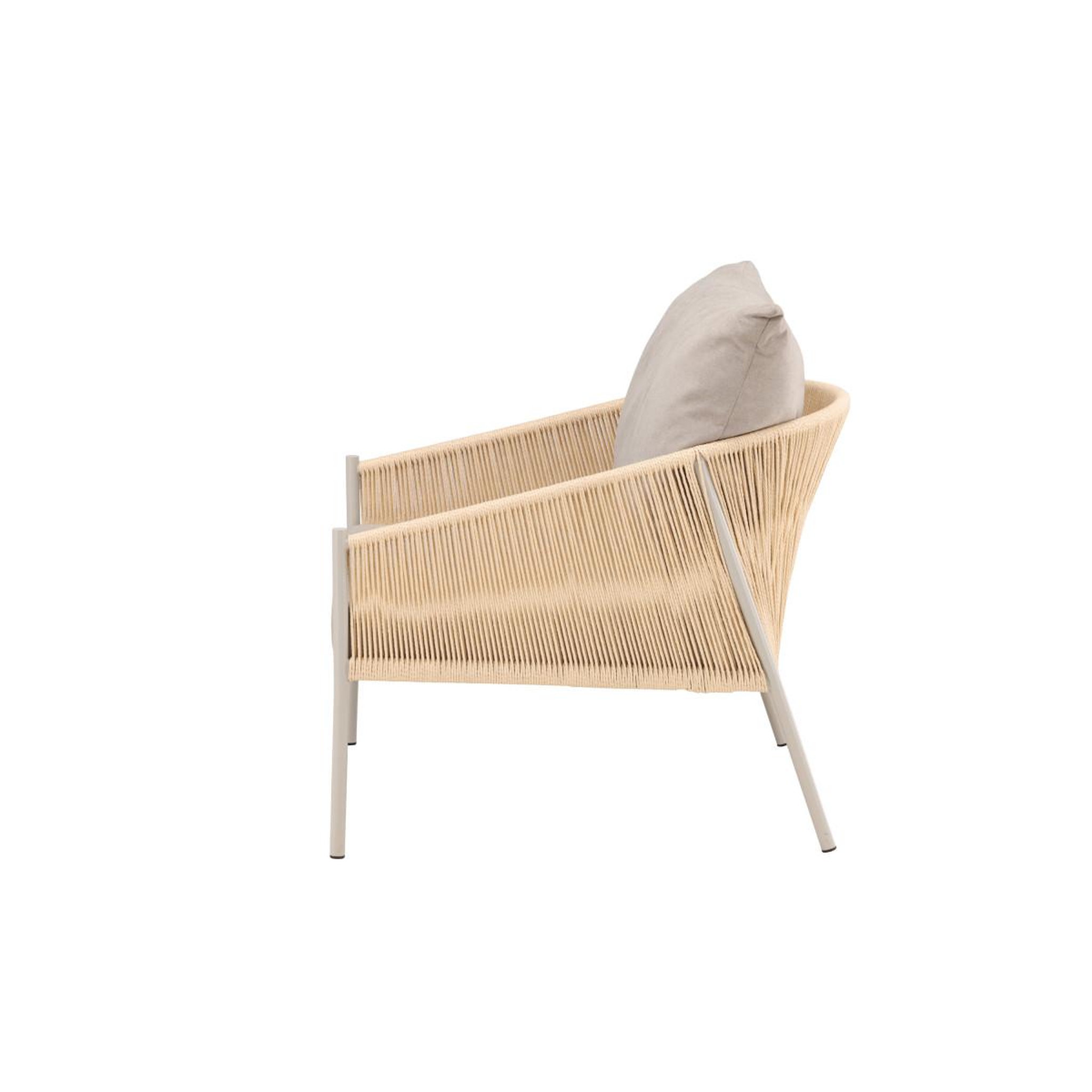Voir la diapositive 5 : Paris Prix Fauteuil lounge  louie  98cm beige