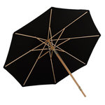 Paris Prix Parasol en Bois  Nypo  330cm Noir