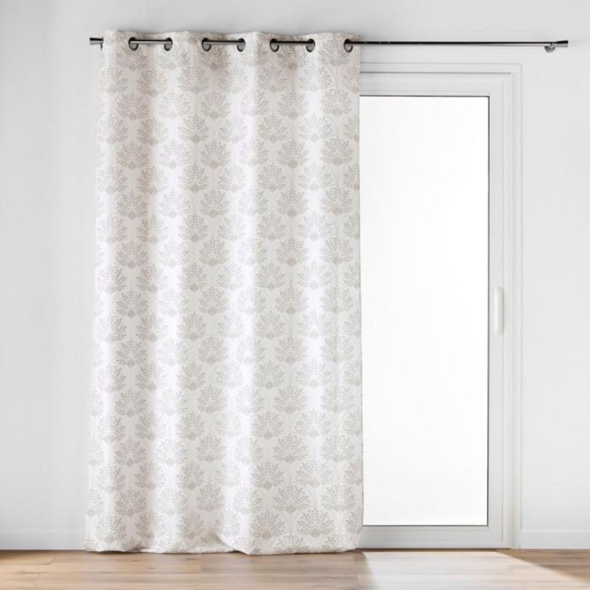 Paris Prix Rideau à Œillets Imprimé  Majestia  140x260cm Blanc