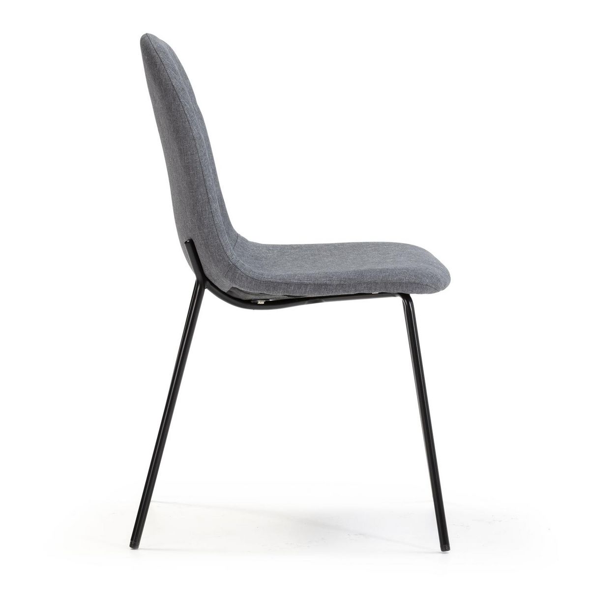 VS VENTA-STOCK Pack 2 chaises Salle à Manger Brenda tapissées Gris, 44 cm x 54 cm x 85 cm