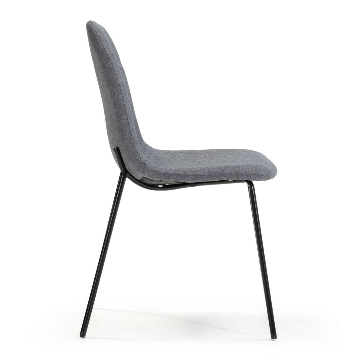 VS VENTA-STOCK Pack 2 chaises Salle à Manger Brenda tapissées Gris, 44 cm x 54 cm x 85 cm