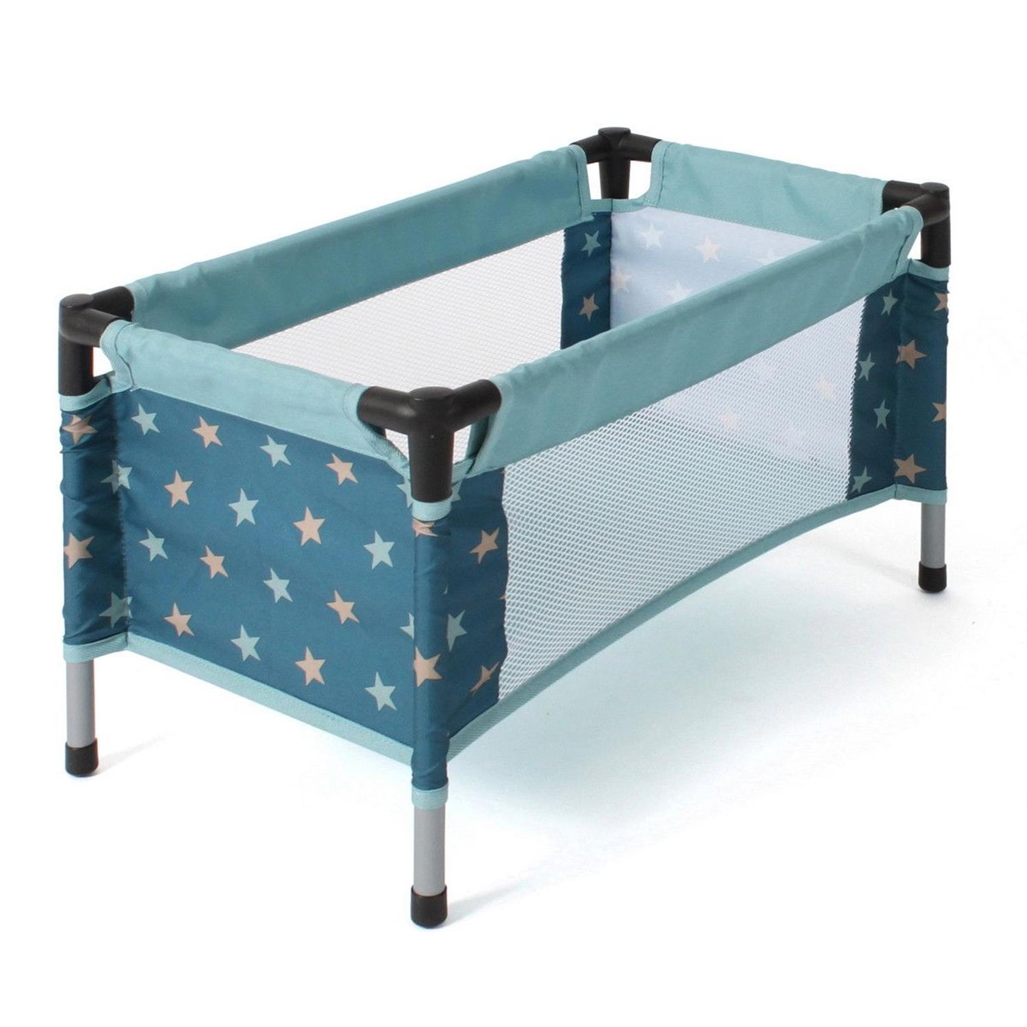 Voir la diapositive 3 : BAYER CHIC 2000 Lit de voyage pour poupées Sternchen turquoise