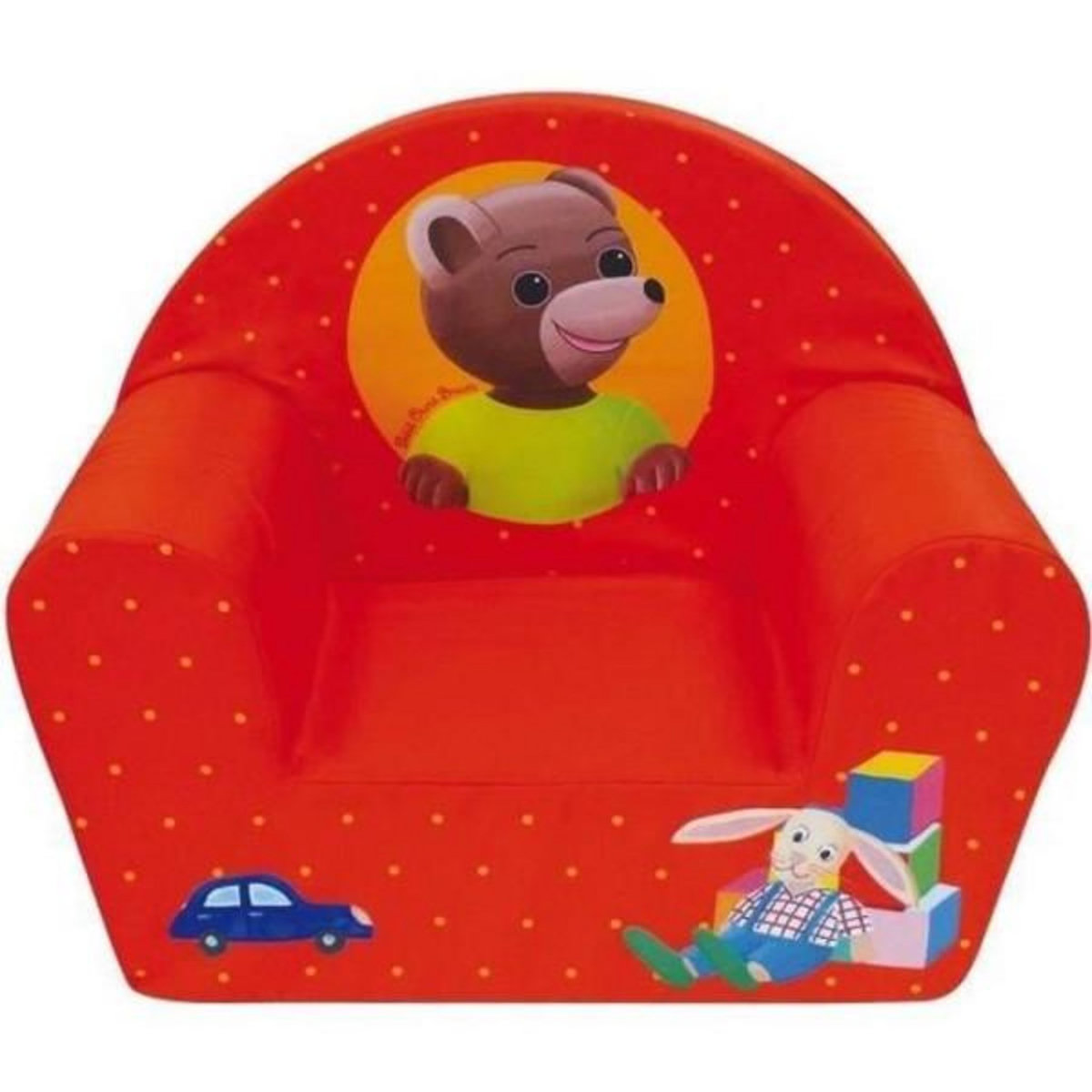 Fun House Fauteuil - Chaise - Bebe - Enfant  club en mousse Petit Ours Brun pour enfant - Fun House