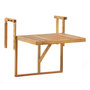 Voir la diapositive 1 : Paris Prix Table de Balcon en Bois  Marion  60cm Naturel