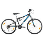 BACHINI Vélo enfant - VTT 24''  - Modèle Tout Suspendu avec transmission complète Shimano pour enfant de taille comprise entre 1.35 et 1.60m + Garde Boues offerts !