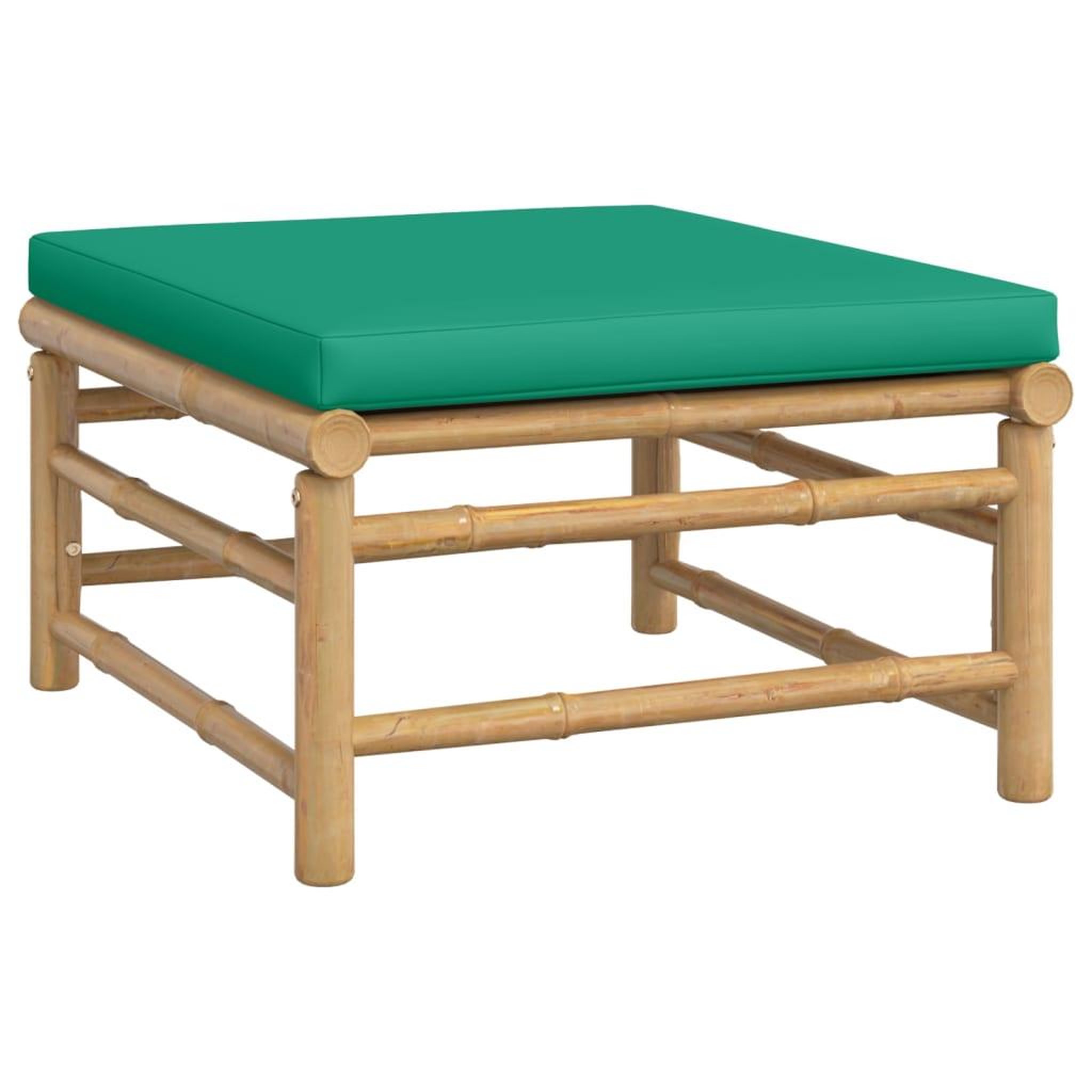 Voir la diapositive 5 : VIDAXL Salon de jardin 3 pcs avec coussins vert bambou