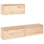 Voir la diapositive 2 : VIDAXL Meubles TV 3 pcs Bois massif de pin