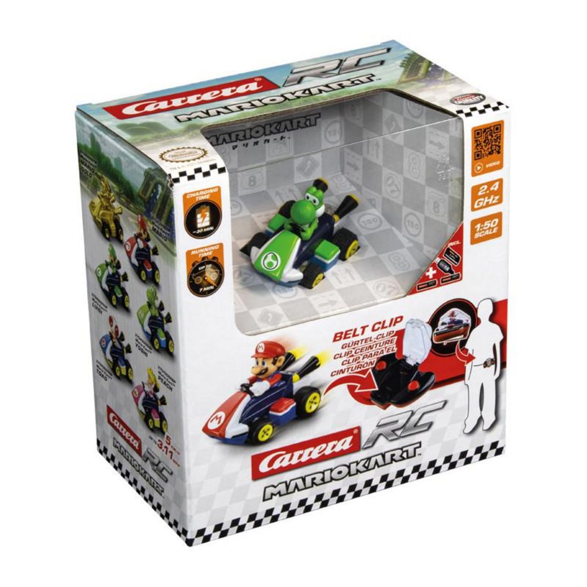 Carrera Voiture radio commandée Carrera Mario Kart™ Mini RC Yoshi 2,4 GHz