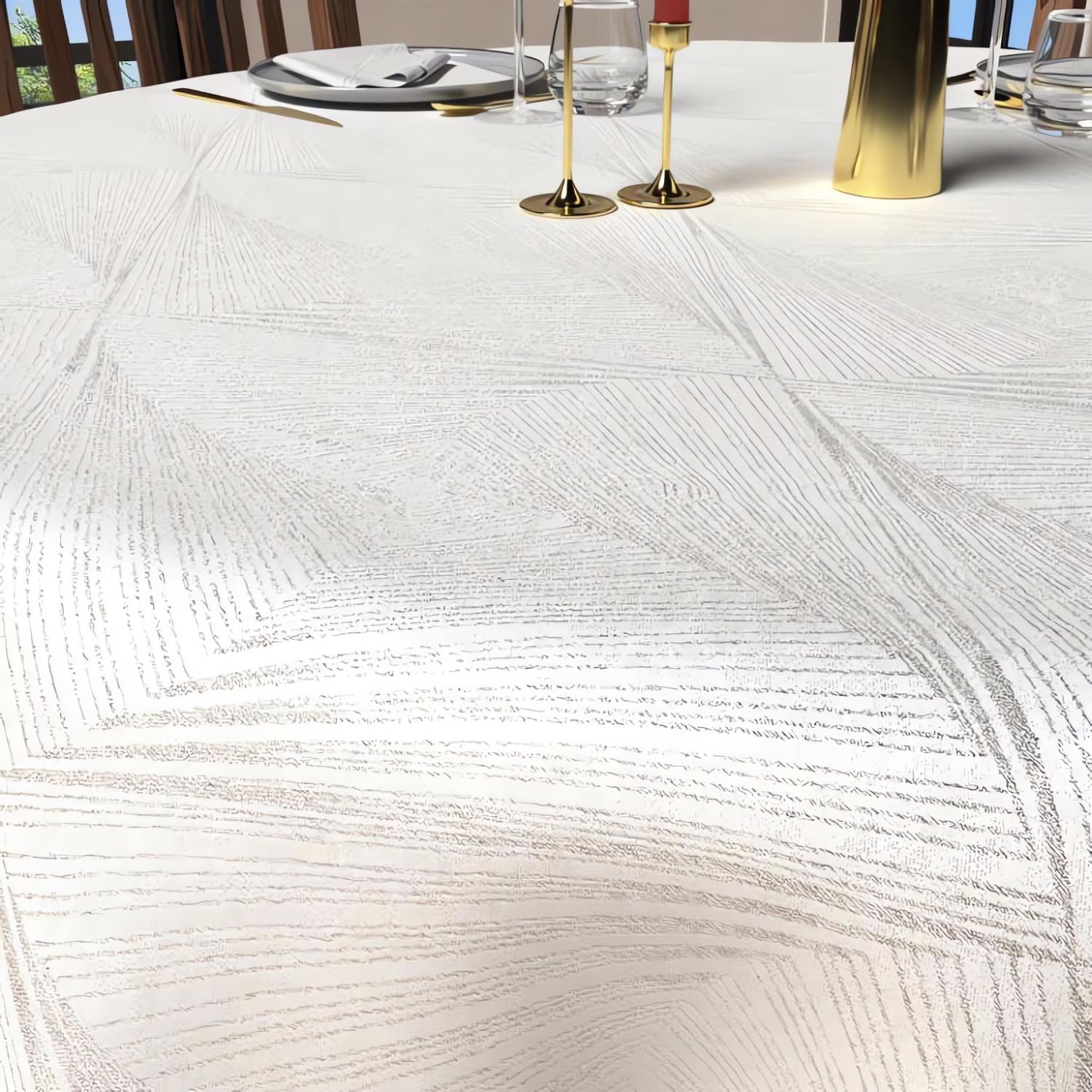 Voir la diapositive 2 : SOLEIL D'OCRE Nappe anti-tâches LUXURY, par Soleil d'Ocre