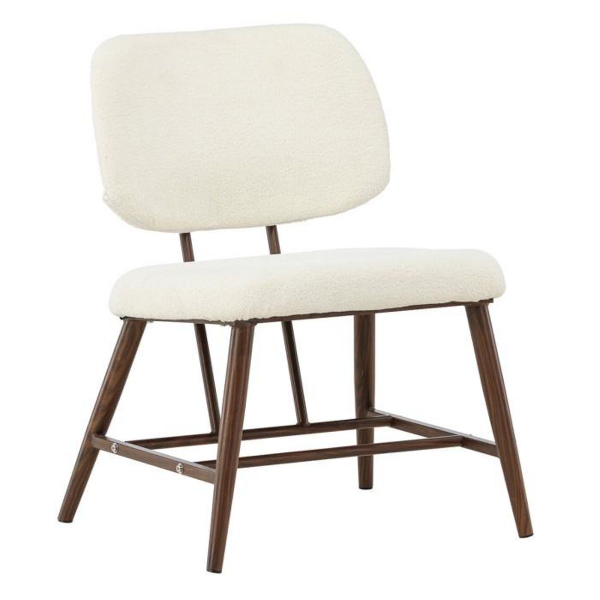 Paris Prix Fauteuil Design Bouclette  Midland  84cm Blanc