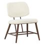 Voir la diapositive 1 : Paris Prix Fauteuil Design Bouclette  Midland  84cm Blanc