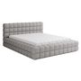 Voir la diapositive 5 : BEST MOBILIER Kingston - lit coffre - 180x200 - sommier inclus - en tissu bouclette