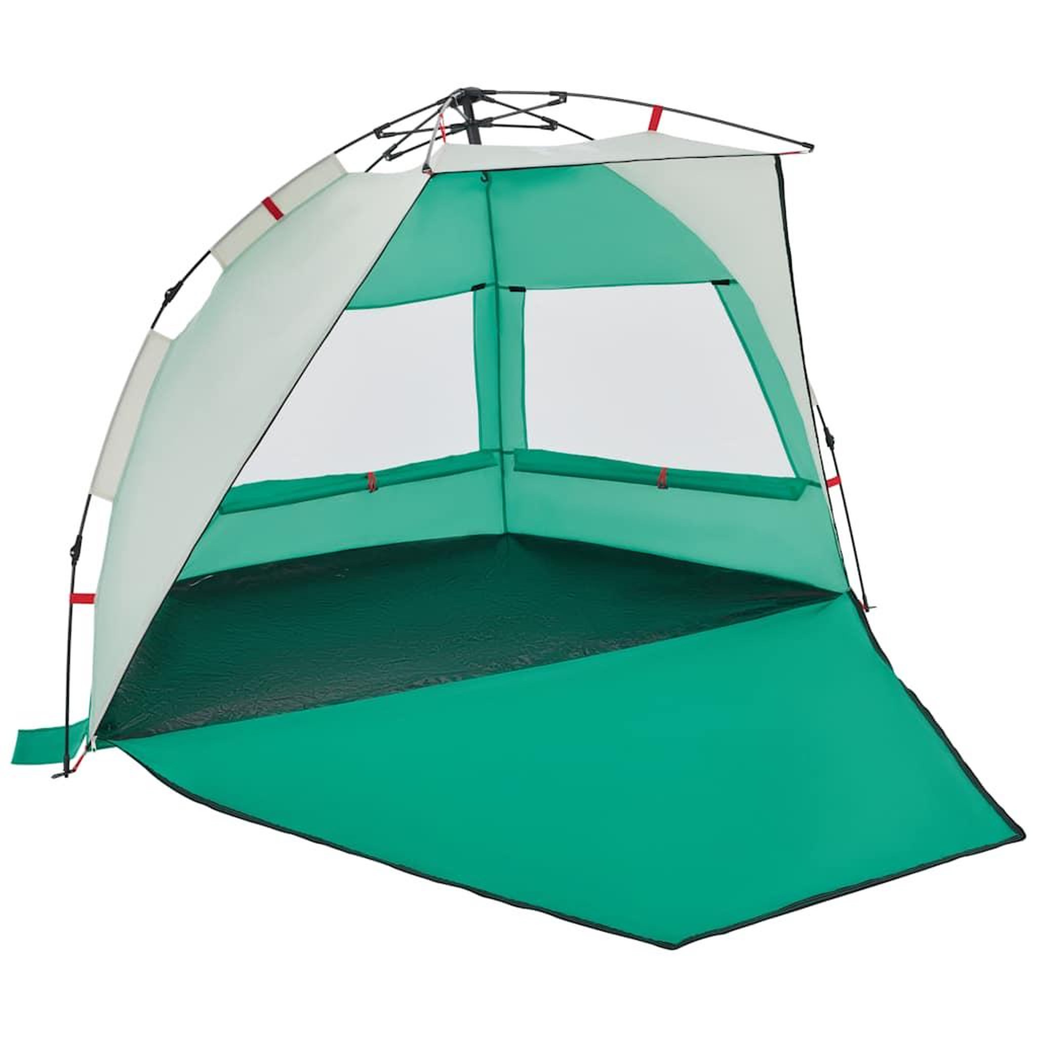 Voir la diapositive 4 : VIDAXL Tente de plage 2 personnes liberation rapide impermeable