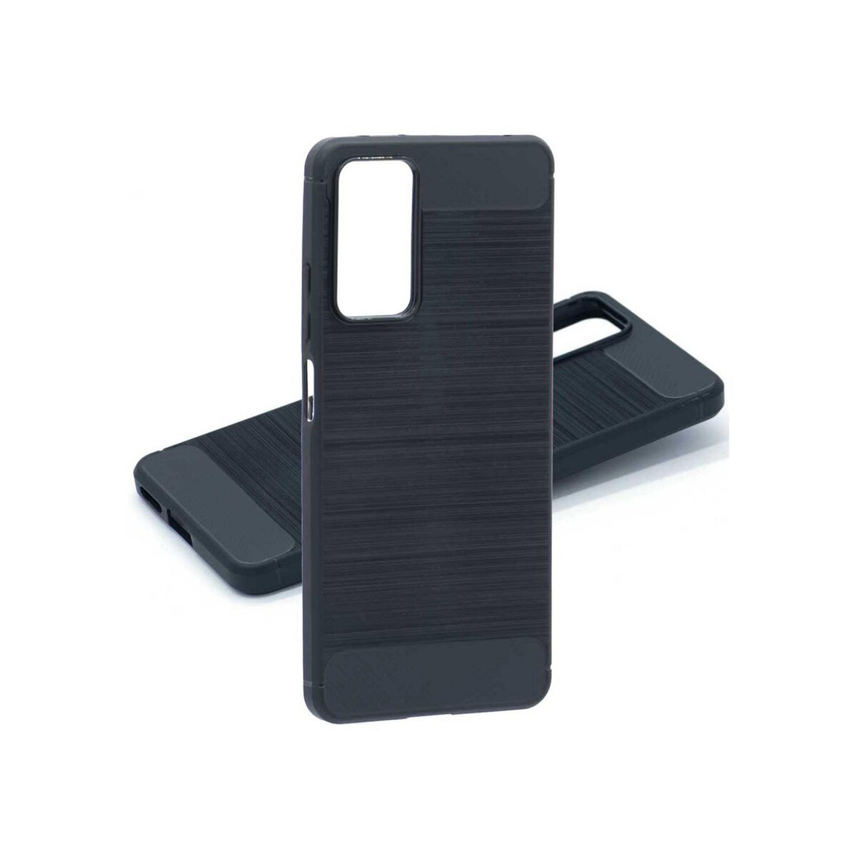amahousse Coque Xiaomi Redmi Note 11 Pro noire souple effet carbone brossé
