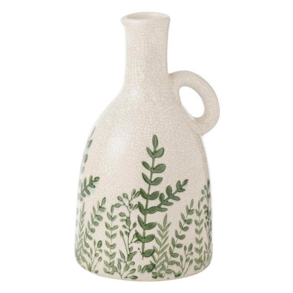 Paris Prix Vase Bouteille Déco  Ferny  28cm Vert & Blanc