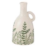 Paris Prix Vase Bouteille Déco  Ferny  28cm Vert & Blanc