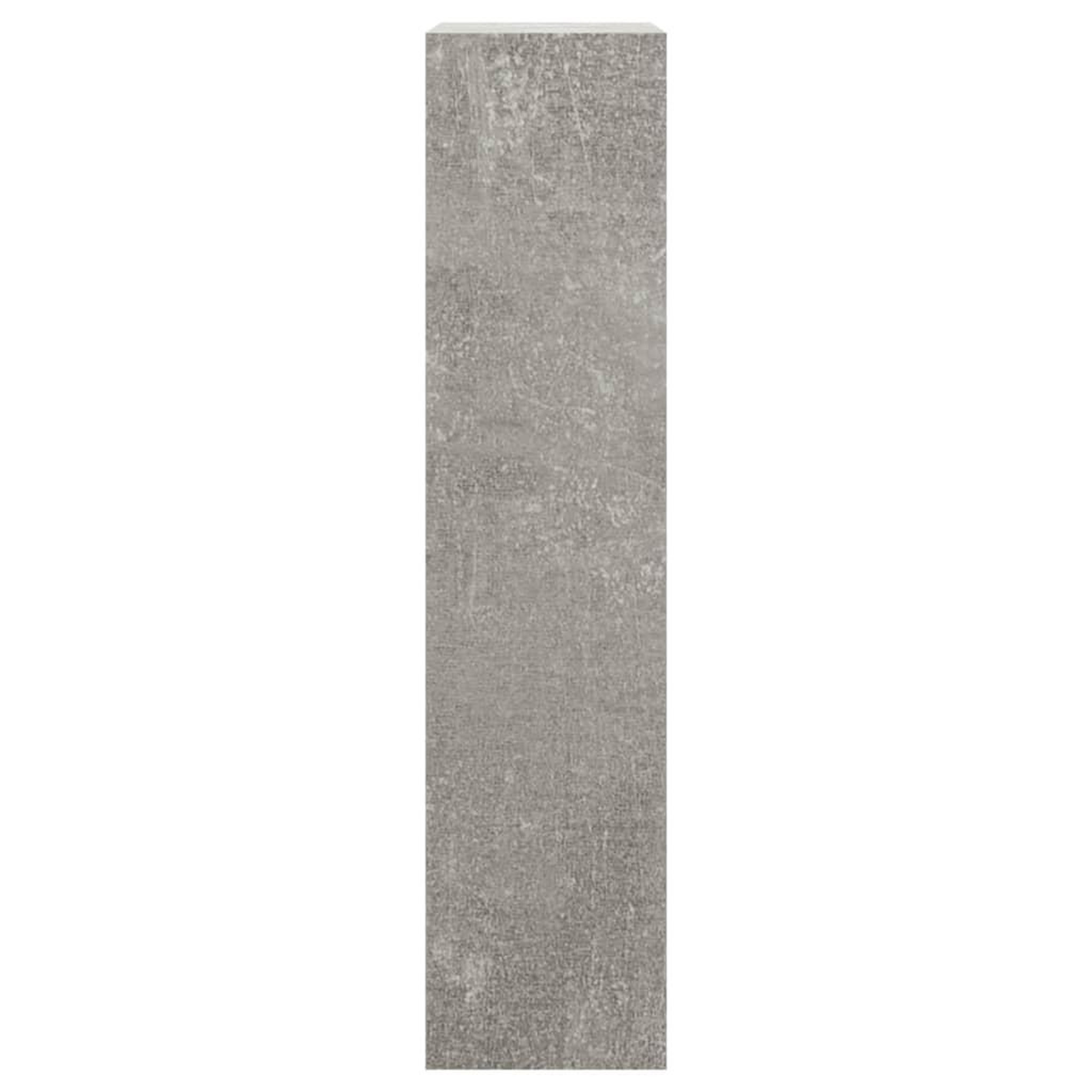Voir la diapositive 5 : VIDAXL Armoire a chaussures Gris beton 63x24x103 cm Bois d'ingenierie