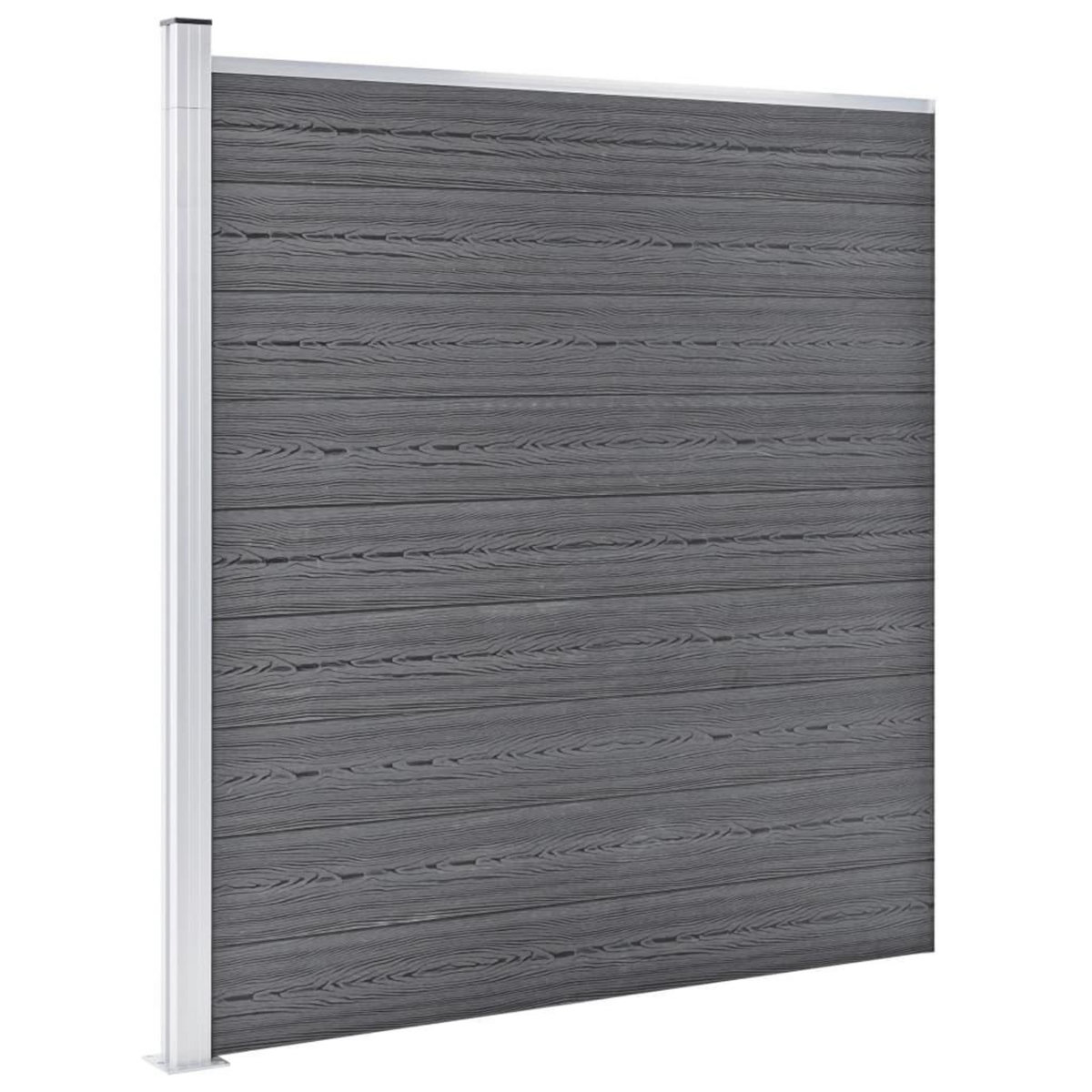 VIDAXL Cloture de jardin WPC 699x186 cm Gris