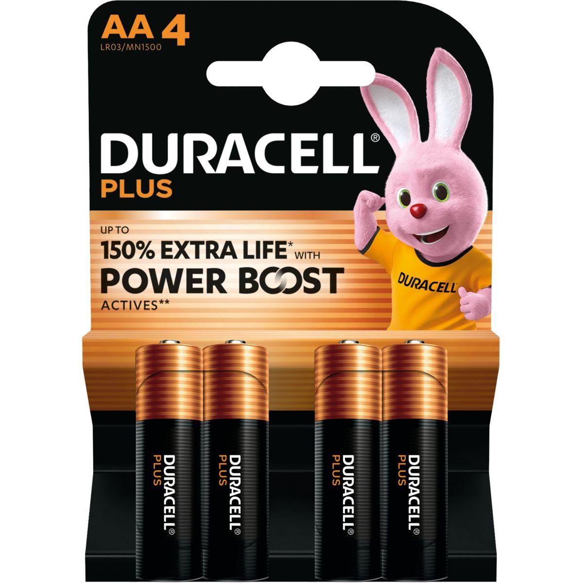 Duracell Pile PLUS POWERBOOST AA X4