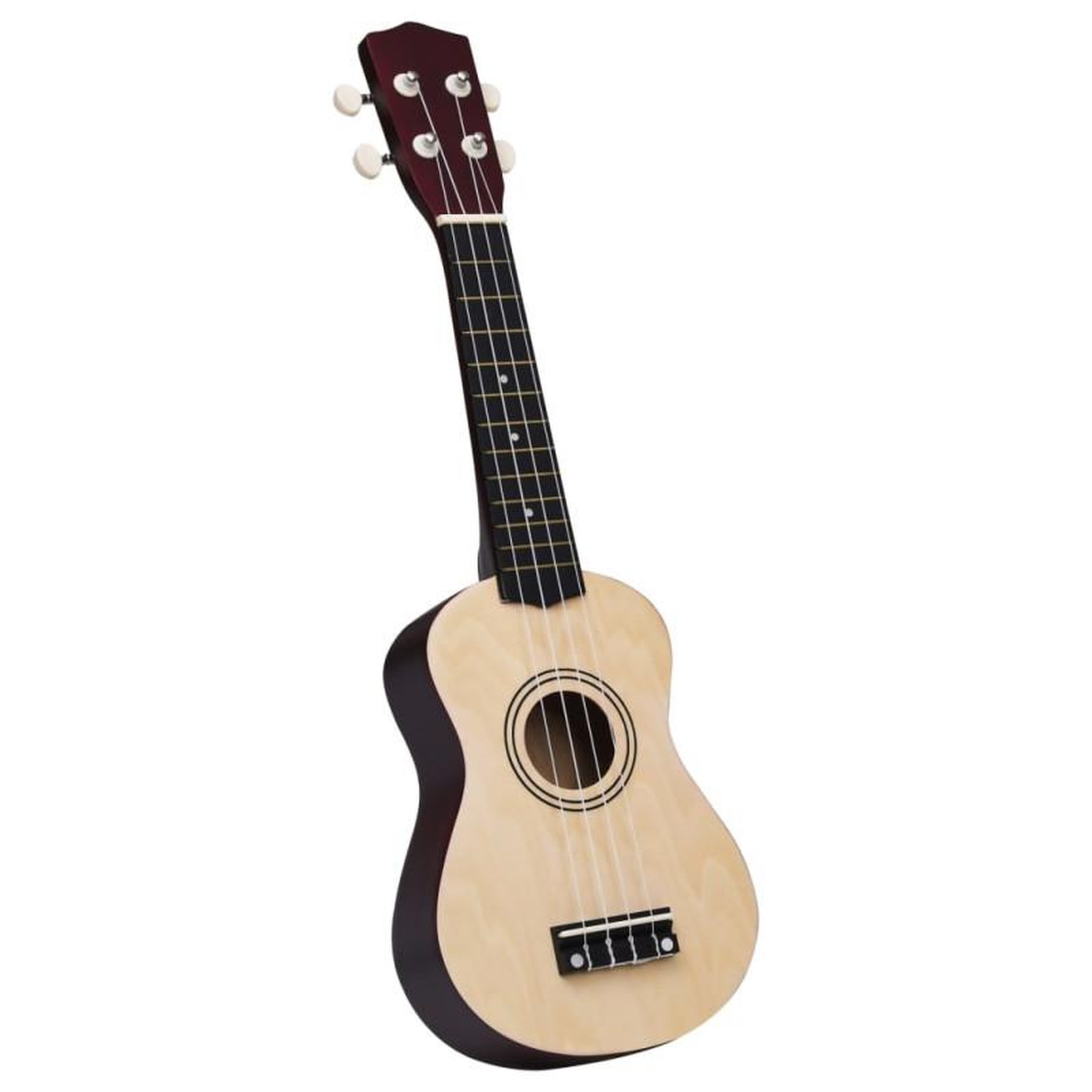 Voir la diapositive 5 : VIDAXL Jeu de ukulélé soprano avec sac pour enfants bois clair 21
