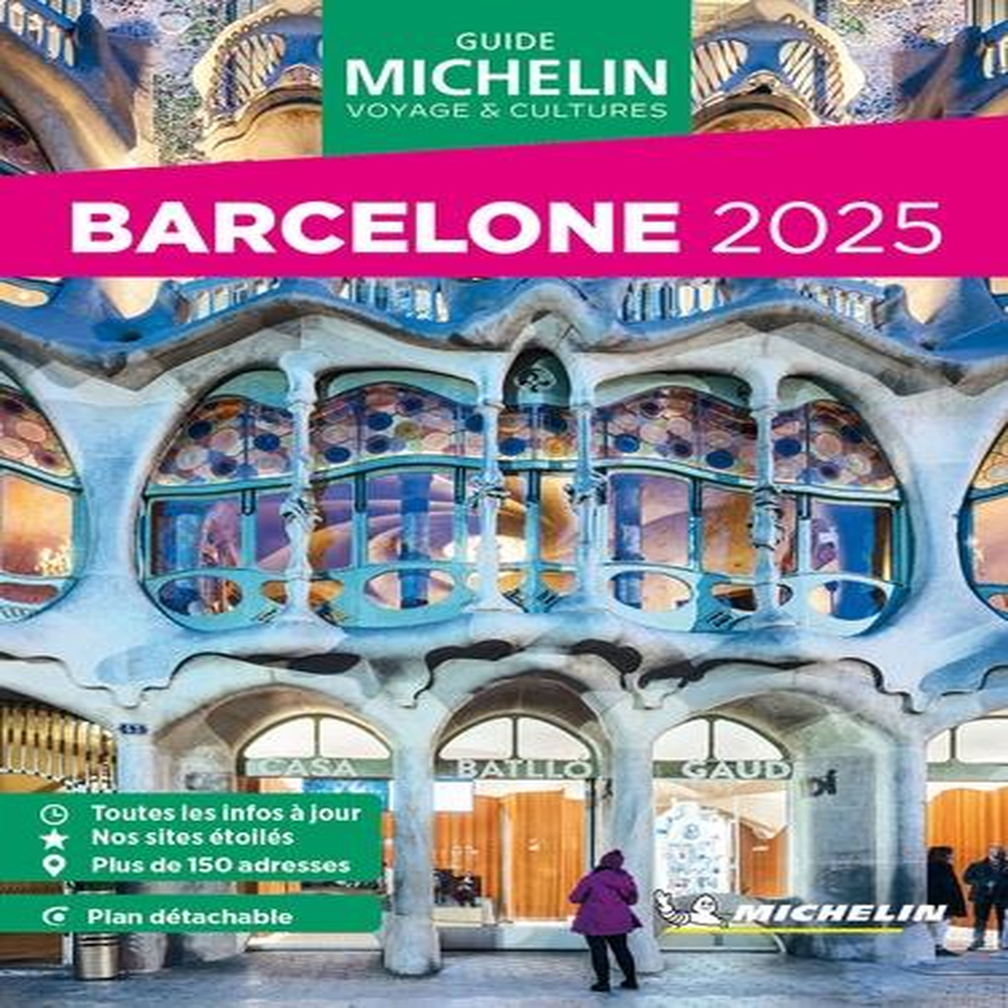 BARCELONE. EDITION 2025. AVEC 1 PLAN DETACHABLE, Michelin