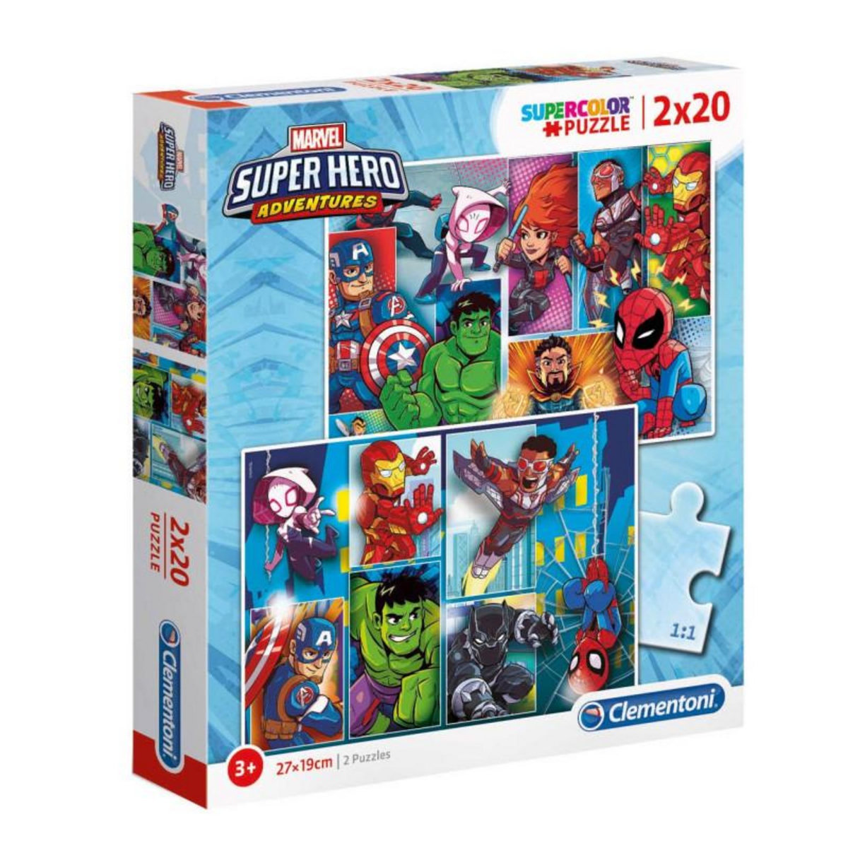 CLEMENTONI Clementoni Puzzle Marvel Superheroes, 2x20st.