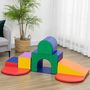 Voir la diapositive 2 : HOMCOM 7 blocs de construction en mousse XXL - modules de motricité - jouets éducatifs - certifiés normes EN71-1-2-3 - mousse EPE revêtement PU multicolore