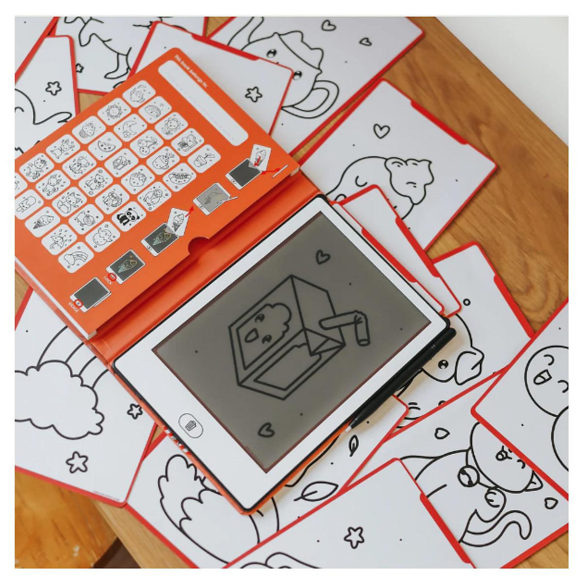 KIDYWOLF KIDYDRAW - Tablette a dessin Kawaii