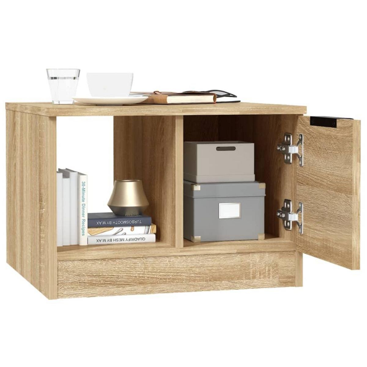 VIDAXL Table basse chene sonoma 50x50x36 cm bois d'ingenierie