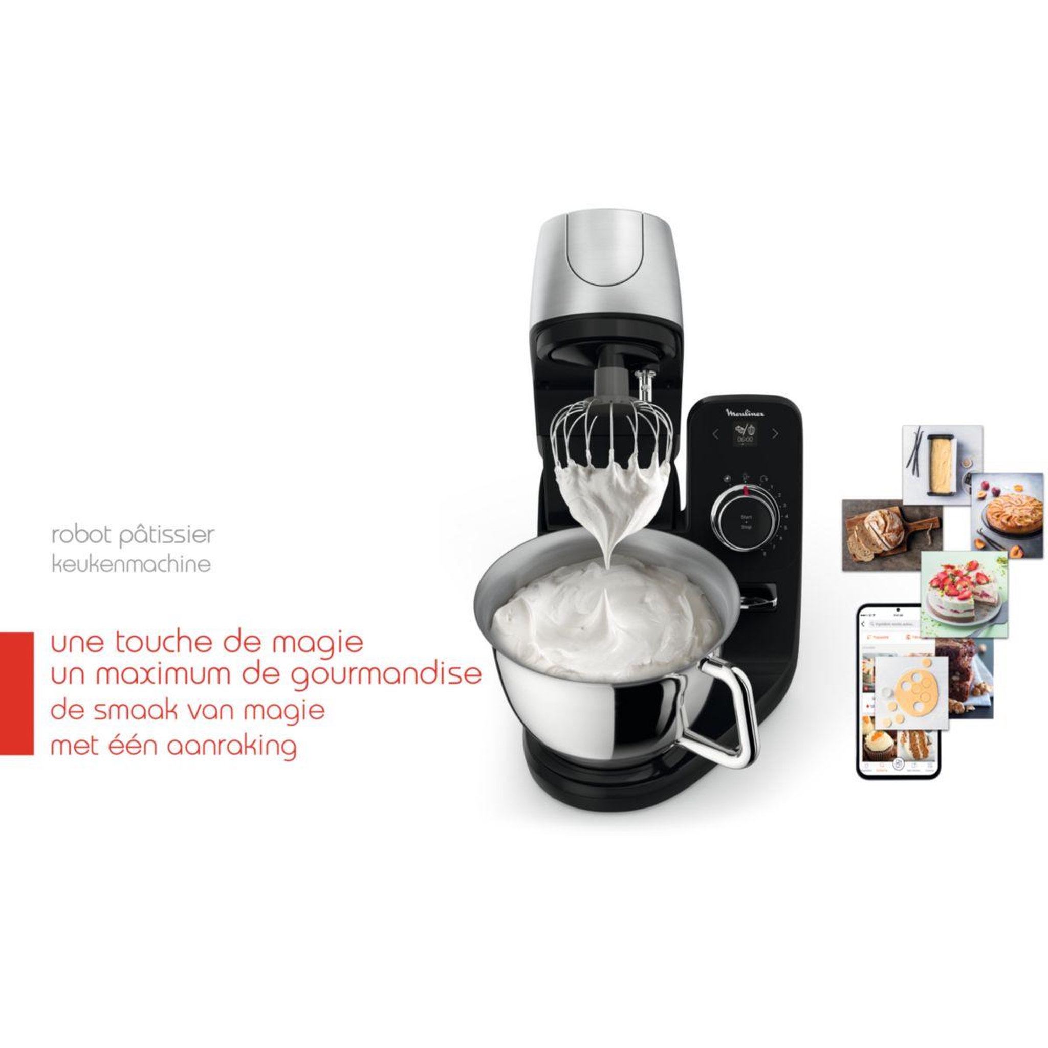 Voir la diapositive 2 : MOULINEX Robot pâtissier YY5172FG coach + balance