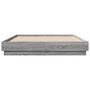 Voir la diapositive 4 : VIDAXL Cadre de lit sans matelas sonoma gris 160x200 cm