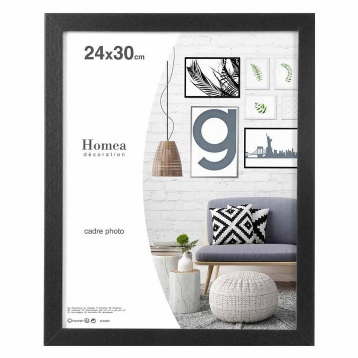 Paris Prix Cadre Photo Déco  Loft  24x30cm Noir