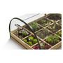 Voir la diapositive 4 : Inkazen Carré potager avec serre - Bois et PVC - 12 compartiments - 0,92m² - AROMA