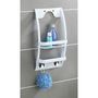 Voir la diapositive 3 : Wenko Etagère de douche universelle Urtop - L. 26 x l. 54,5 cm - Blanc