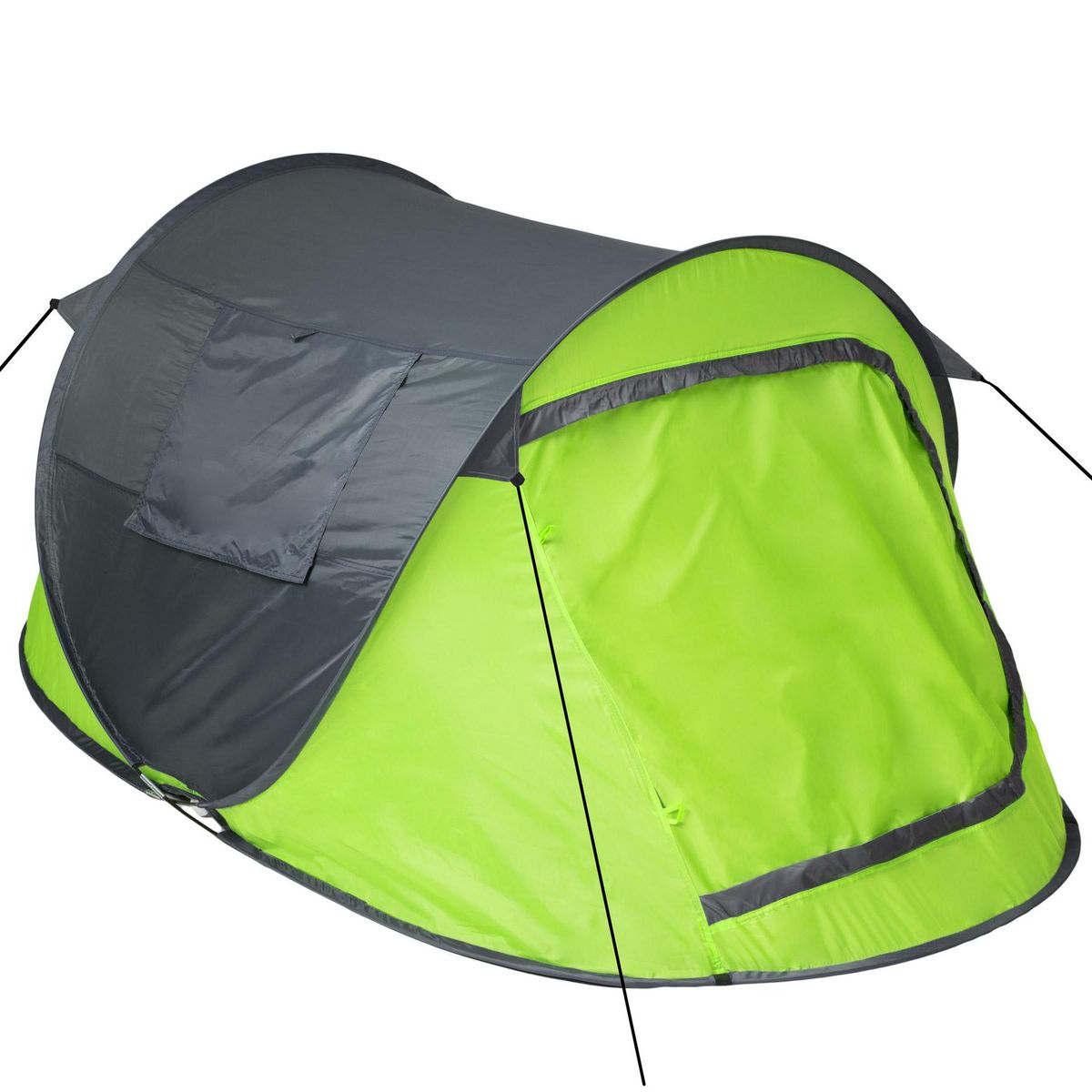 tectake Tente pop-up pour 2 personnes gris/vert