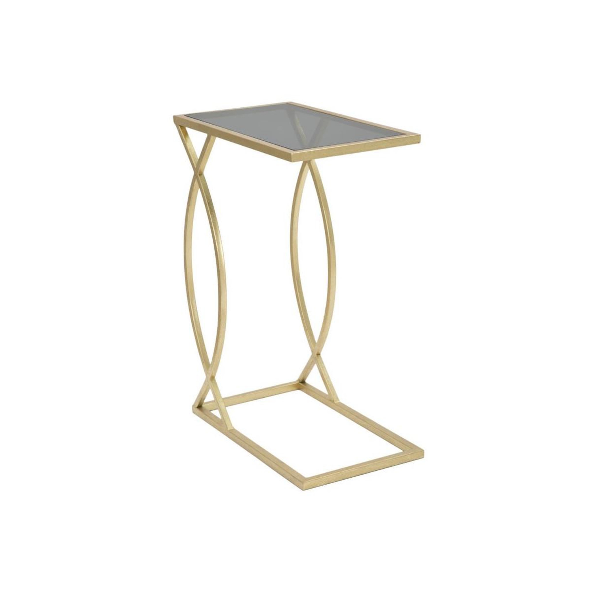 Paris Prix Table d'Appoint Design  Glam  60cm Noir & Or
