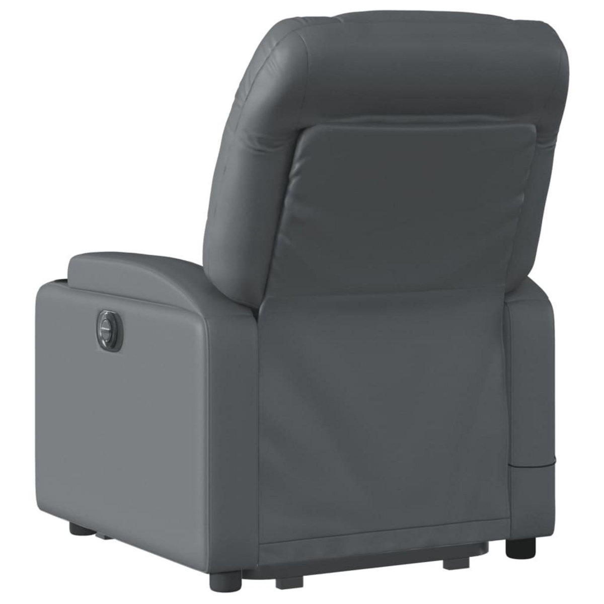 VIDAXL Fauteuil inclinable de massage Gris Similicuir