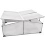 Voir la diapositive 5 : VIDAXL Serre froide a 4 couvercles 108x110x41 cm