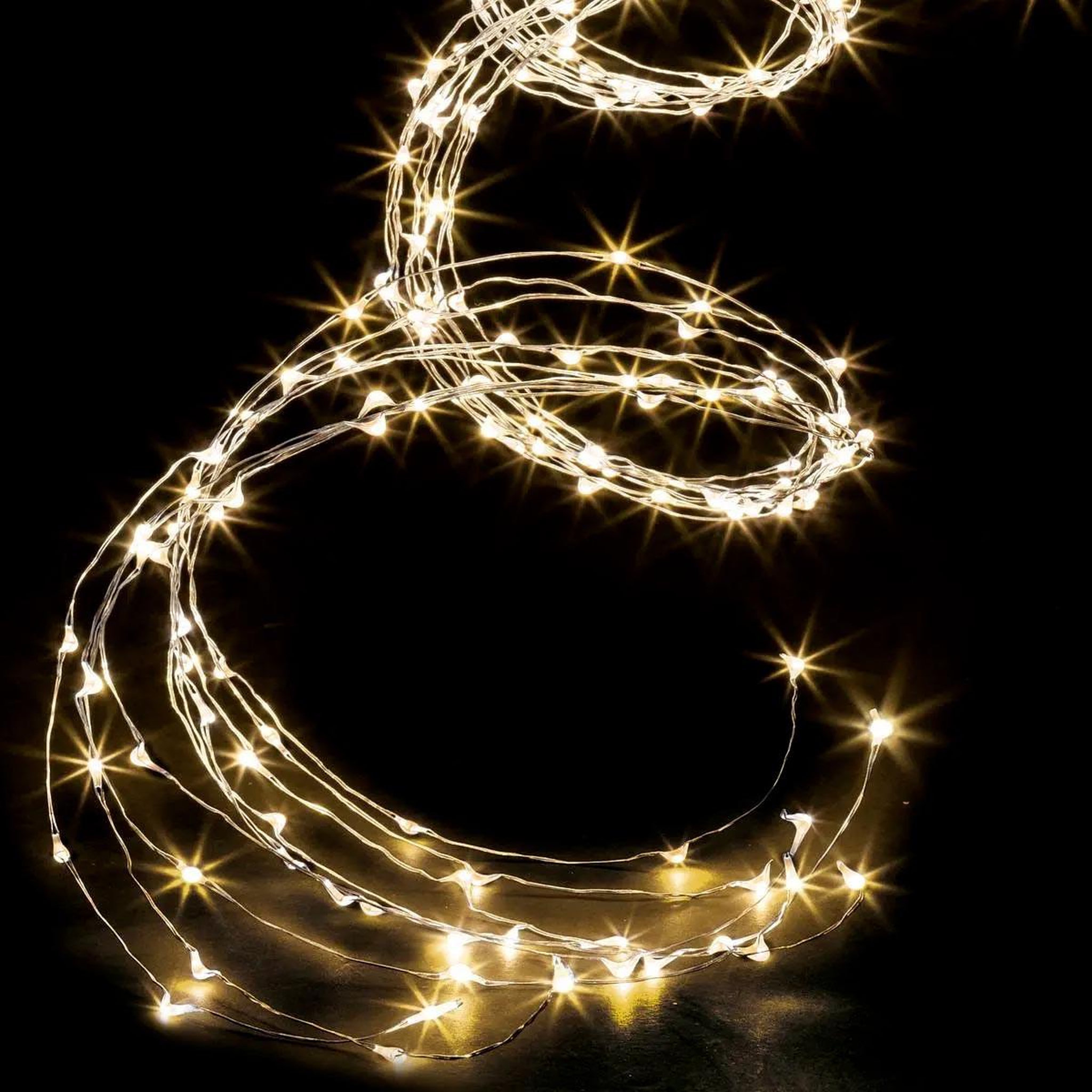 FEERIC LIGHT & CHRISTMAS Cascade lumineuse extérieure  copper lux  1m blanc chaud